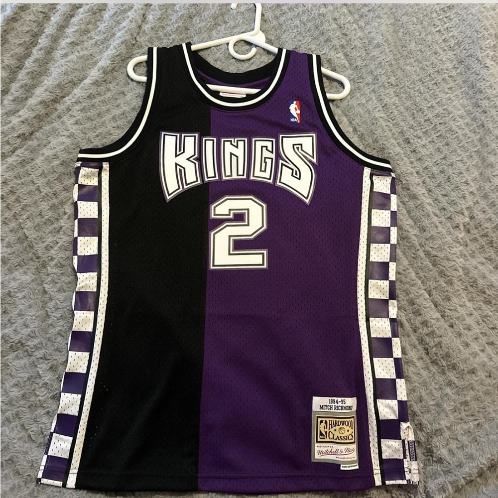 Kings Black and Purple Basketball Jersey
